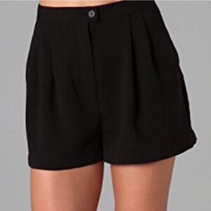 Reformation high waisted trouser shorts